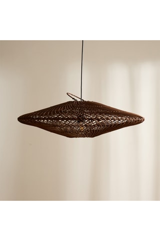 Lámpara de techo de ratán - Marrón - 11 W