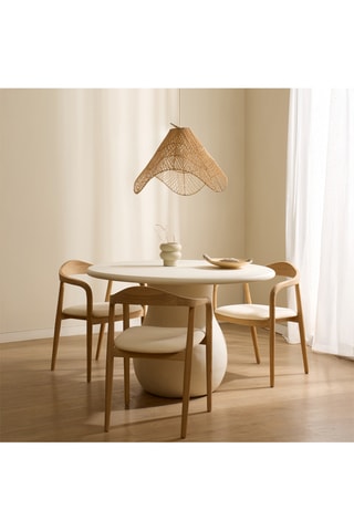 Lámpara de techo de ratán - Natural - 11 W