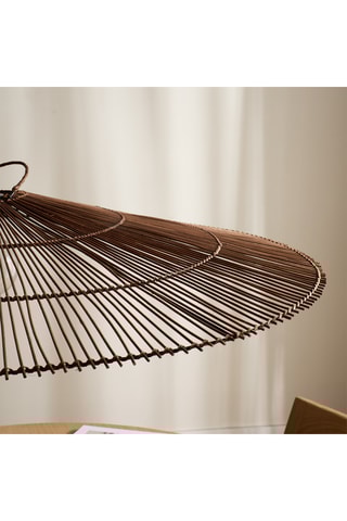 Lámpara de techo de ratán - Marrón - 11 W