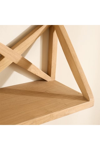 Estante mural de madera de Sungkai - 70 x 23 x 20 cm