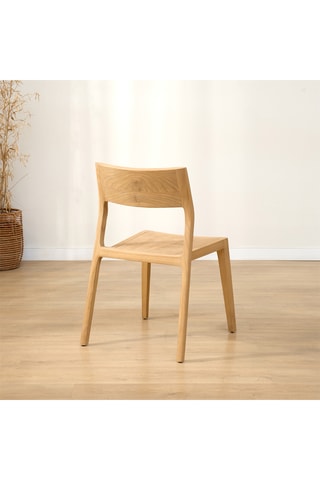 Silla de madera de Sungkai maciza - 53 x 80 x 57 cm