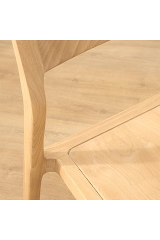 Silla de madera de Sungkai maciza - 53 x 80 x 57 cm