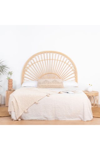 Cabecero de ratán - 153 x 150 x 3 cm