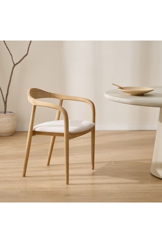 Silla de madera de Sungkai maciza - 54 x 77,5 x 54 cm