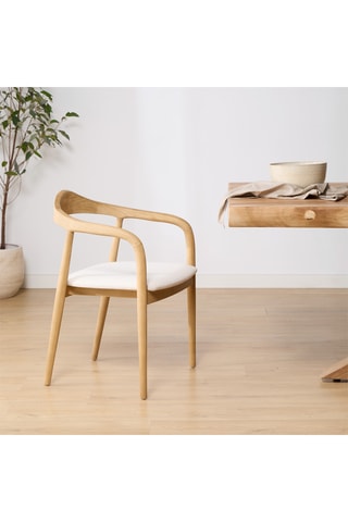 Silla de madera de Sungkai maciza - 54 x 77,5 x 54 cm