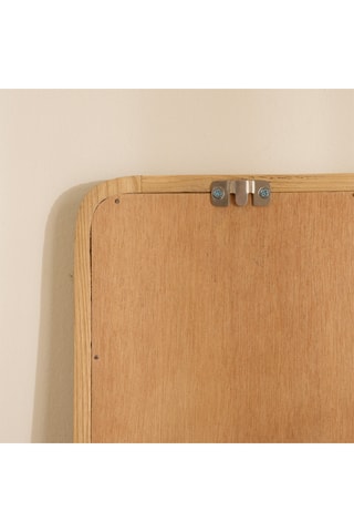 Espejo de madera de Sungkai maciza - 50 cm - Marrón