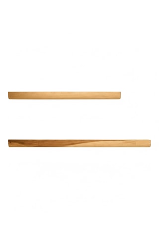 Estantería de madera de Trembesí - 2 estantes - 180 x 5 x 20 cm