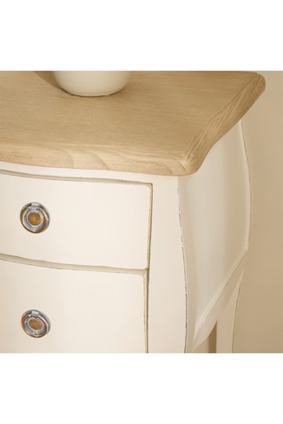 Mesilla mural de noche 2 cajones de madera de Sungkai - 40,5 x 67,5 x 35 cm