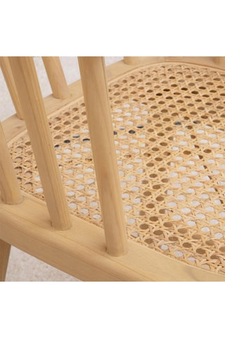 Silla de madera de Sungkai maciza - 59 x 80 x 48 cm