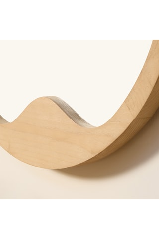 Espejo de madera de Sungkai maciza - 90 cm - Marrón