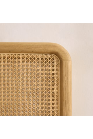 Cabecero de ratán y madera de Sungkai - 145 x 116 x 4,5 cm