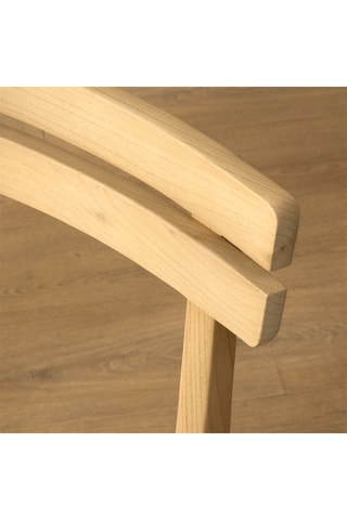 Silla extensible de madera de Sungkai maciza - 56 x 67/75 x 50/52 cm