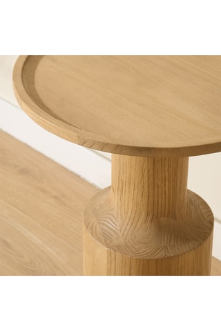 Mesa auxiliar de madera de Sungkai - 40 x 56 x 40 cm