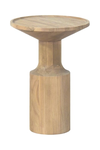 Mesa auxiliar de madera de Sungkai - 40 x 56 x 40 cm