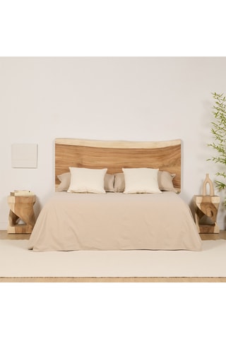 Mesa auxiliar de madera de Trembesí - 30 x 45 x 30 cm