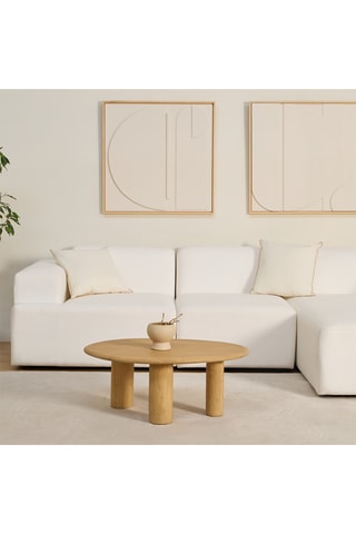 Mesa de centro de madera de Sungkai - 87 x 35 x 60 cm