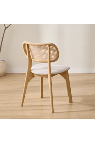 Silla de madera de Sungkai maciza - 46 x 82 x 46 cm