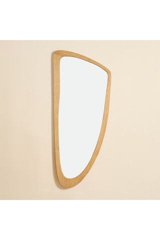 Espejo de madera de Sungkai maciza - 70 x 165 x 4 cm - Natural