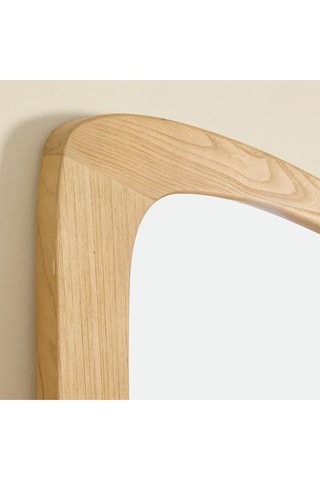 Espejo de madera de Sungkai maciza - 70 x 165 x 4 cm - Natural