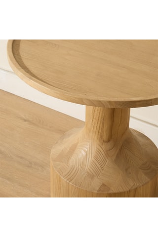 Mesa auxiliar de madera de Sungkai maciza - 50 x 49 x 50 cm