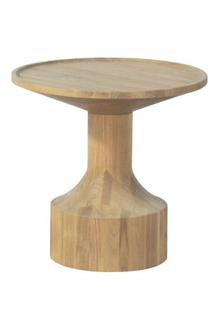 Mesa auxiliar de madera de Sungkai maciza - 50 x 49 x 50 cm