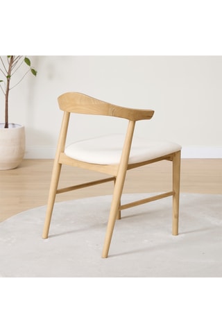 Silla de madera de Sungkai maciza - 51 x 88 x 55 cm