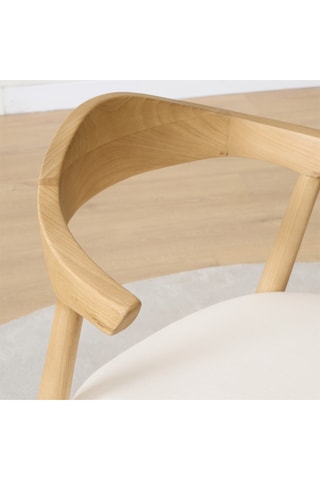 Silla de madera de Sungkai maciza - 51 x 88 x 55 cm