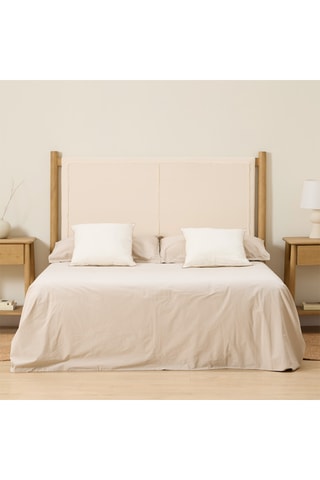 Cabecero de madera de Sungkai - 190 x 125 x 6/9 cm