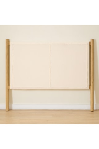 Cabecero de madera de Sungkai - 190 x 125 x 6/9 cm