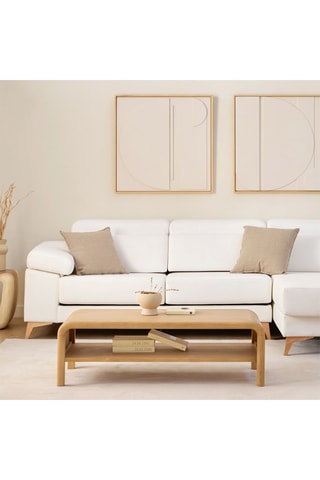 Mesa de centro de madera de Sungkai maciza - 120 x 38 x 50 cm