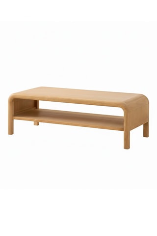 Mesa de centro de madera de Sungkai maciza - 120 x 38 x 50 cm