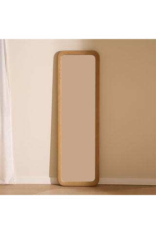 Espejo de madera de Sungkai maciza - 50 x 160 x 5 cm