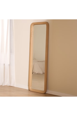 Espejo de madera de Sungkai maciza - 50 x 160 x 5 cm