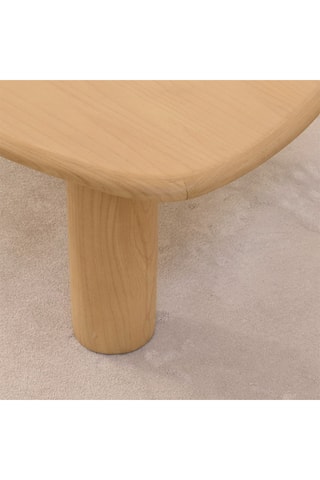 Mesa de centro de madera de Sungkai maciza - 120 x 41 x 70 cm