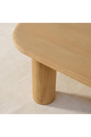 Mesa de centro de madera de Sungkai maciza - 120 x 35 x 60 cm