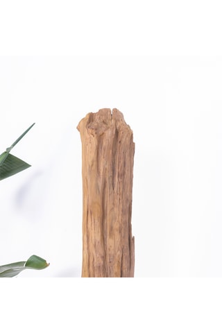 Lámpara de pie de teca - Marrón