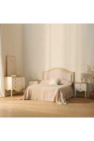 Cabecero de madera de Sungkai maciza - 160 x 130 x 3,5 cm