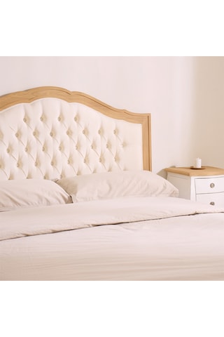 Cabecero de madera de Sungkai maciza - 160 x 130 x 3,5 cm