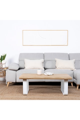 Mesa de centro de madera de Trembesí maciza - 110 x 70 x 40 cm