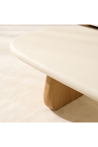 Mesa de centro de madera de Sungkai maciza - 135 x 32 x 56 cm