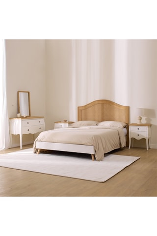 Cómoda 2 cajones de madera de Sungkai - 108 x 82 x 42,5 cm