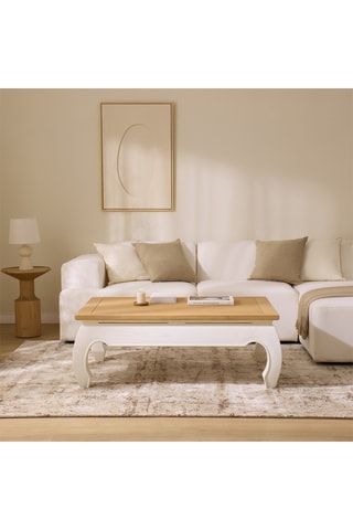 Mesa de centro con arcón de madera de Sungkai - 120,5 x 81 x 43 cm