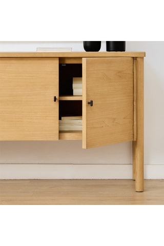 Aparador de 3 puertas de madera de Sungkai - 150 x 84 x 42 cm