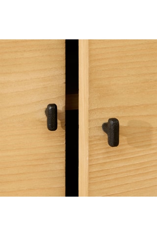 Aparador de 3 puertas de madera de Sungkai - 150 x 84 x 42 cm