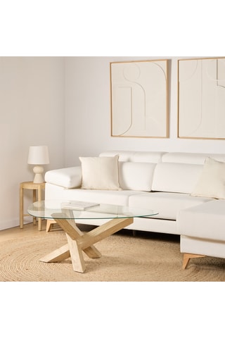 Mesa de madera de Sungkai - 128 x 41,5 x 97 cm