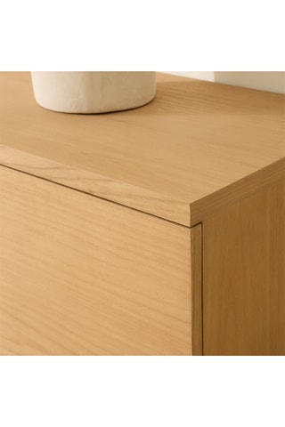 Aparador de 3 puertas de madera de Sungkai - 160 x 47,5 x 40 cm