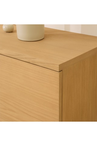 Aparador de 3 puertas de madera de Sungkai - 160 x 83,5 x 40 cm