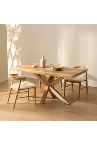 Mesa de madera de Trembesí maciza - 140 x 75 x 90 cm