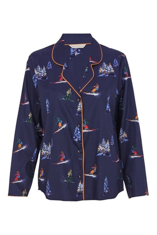 Pyjamablouse Alpes - Marineblauw