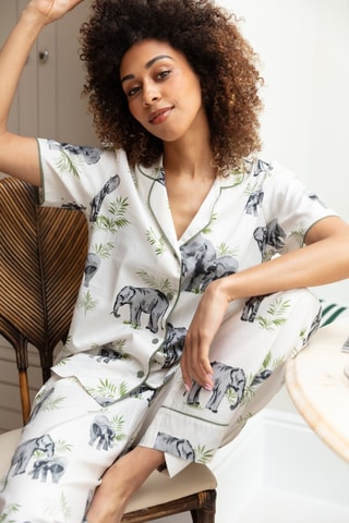 Pyjamablouse Eloise - Wit